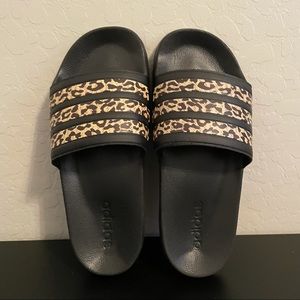 Adidas Leopard Slides